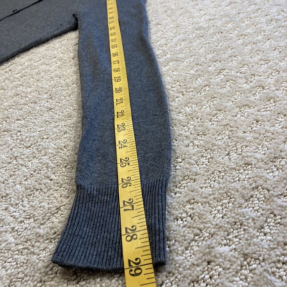 Cardigan Embellished Rectangular Baguette Button Up Sweater Gray Small Womens - Picture 5 of 9